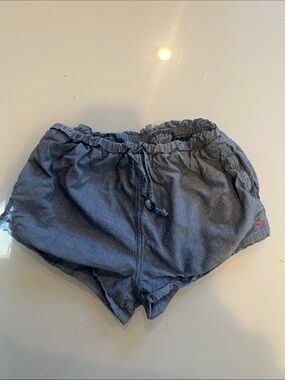 Pink Chicken Navy Drawstring Girls' Shorts